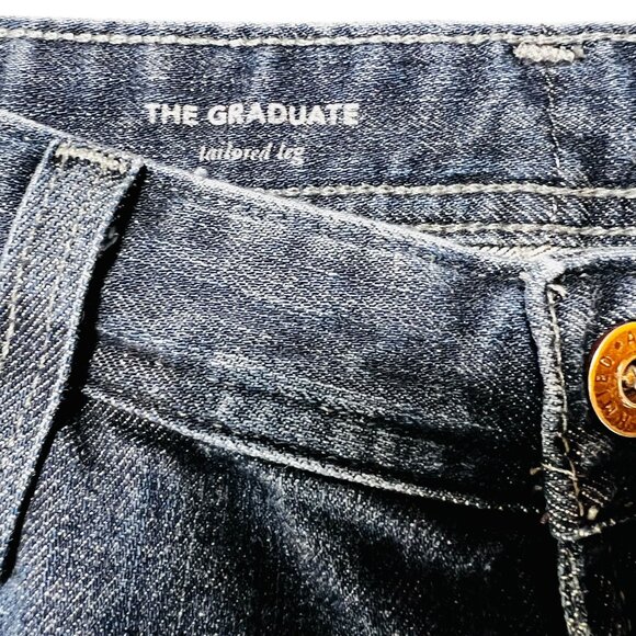 AG Adriano Goldschmied Blue Denim Jeans 33x34 The Graduate Tailored Leg - Picture 6 of 15